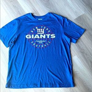 NFL New York Giants Men’s Blue T-Shirt- 2XL Lightweight-Soft Cotton Blend